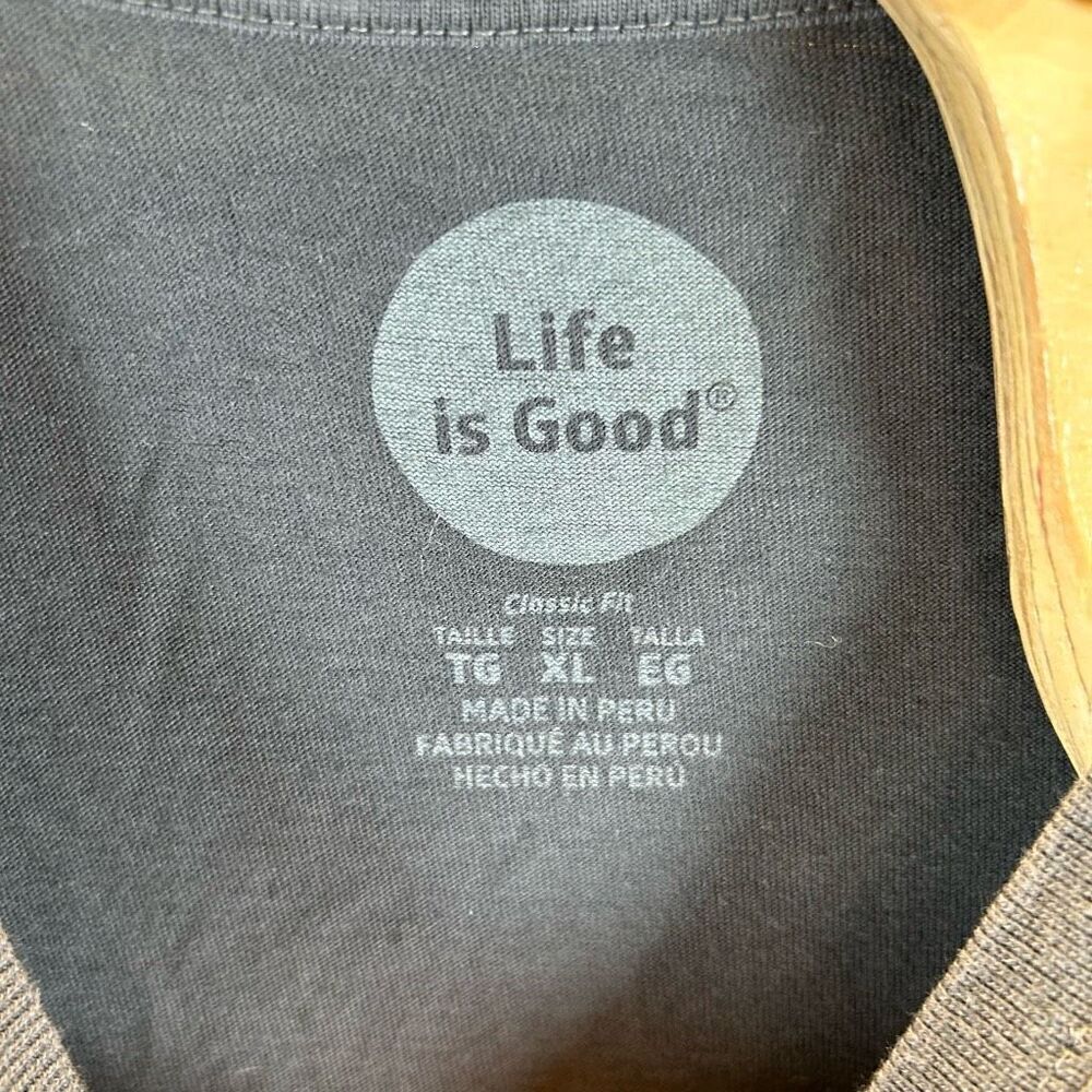 Life is Good Home of the Free Because of the Brave Crusher Extra Larg0e (XL) T-S - Picture 4 of 6
